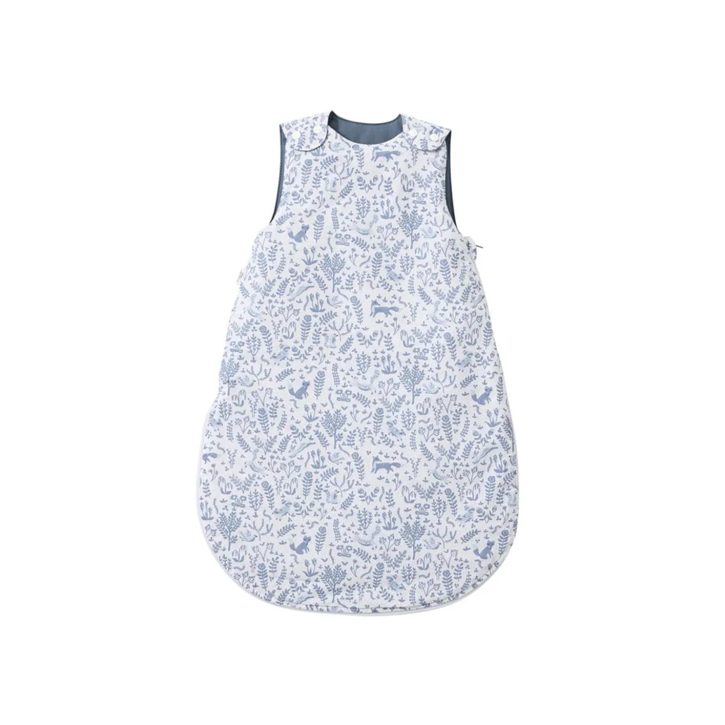 BB&Co Gigoteuse coton Forêt Enchantée Blanc/ Bleu