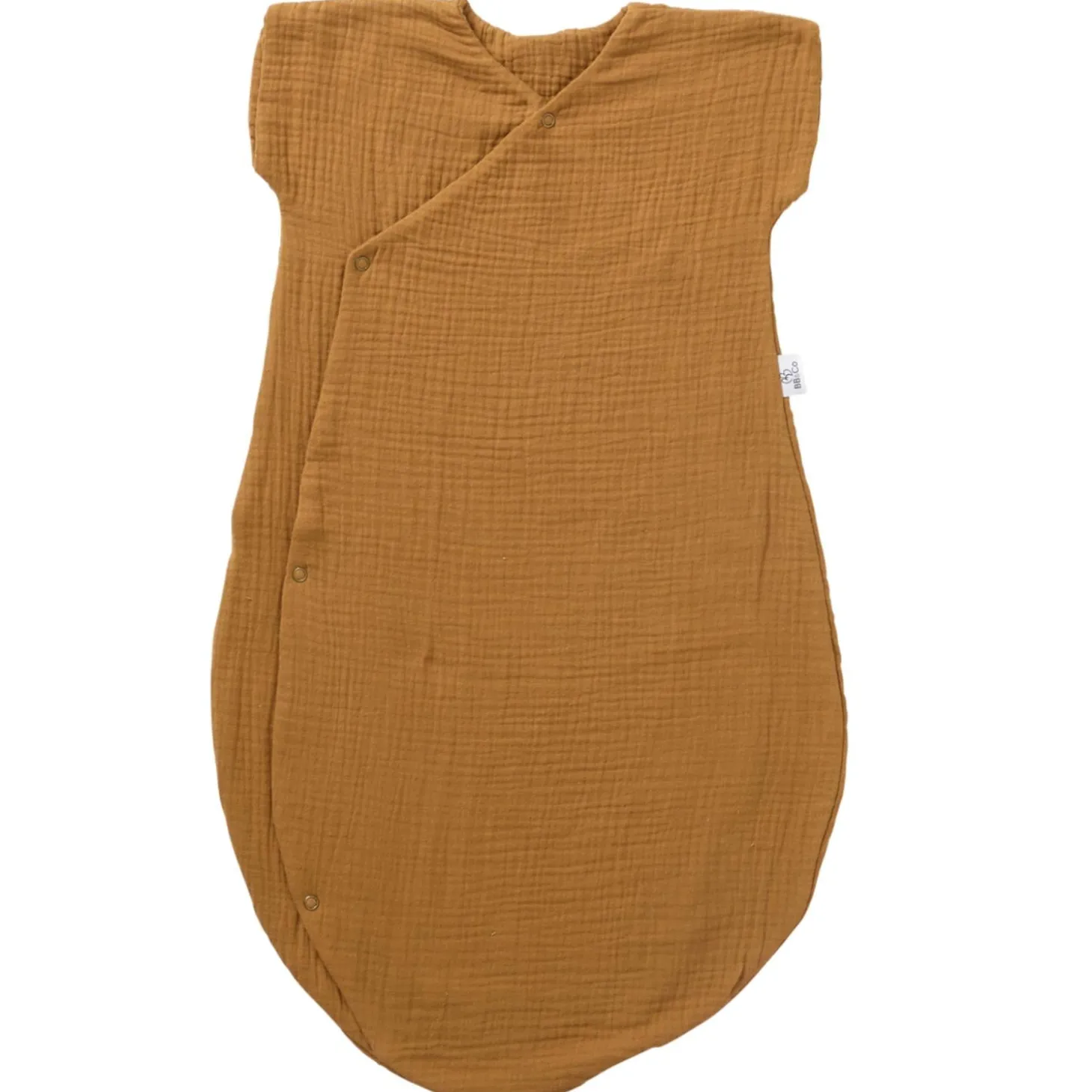 BB&Co Gigoteuse d'été en gaze forme kimono Mix&Match Havane