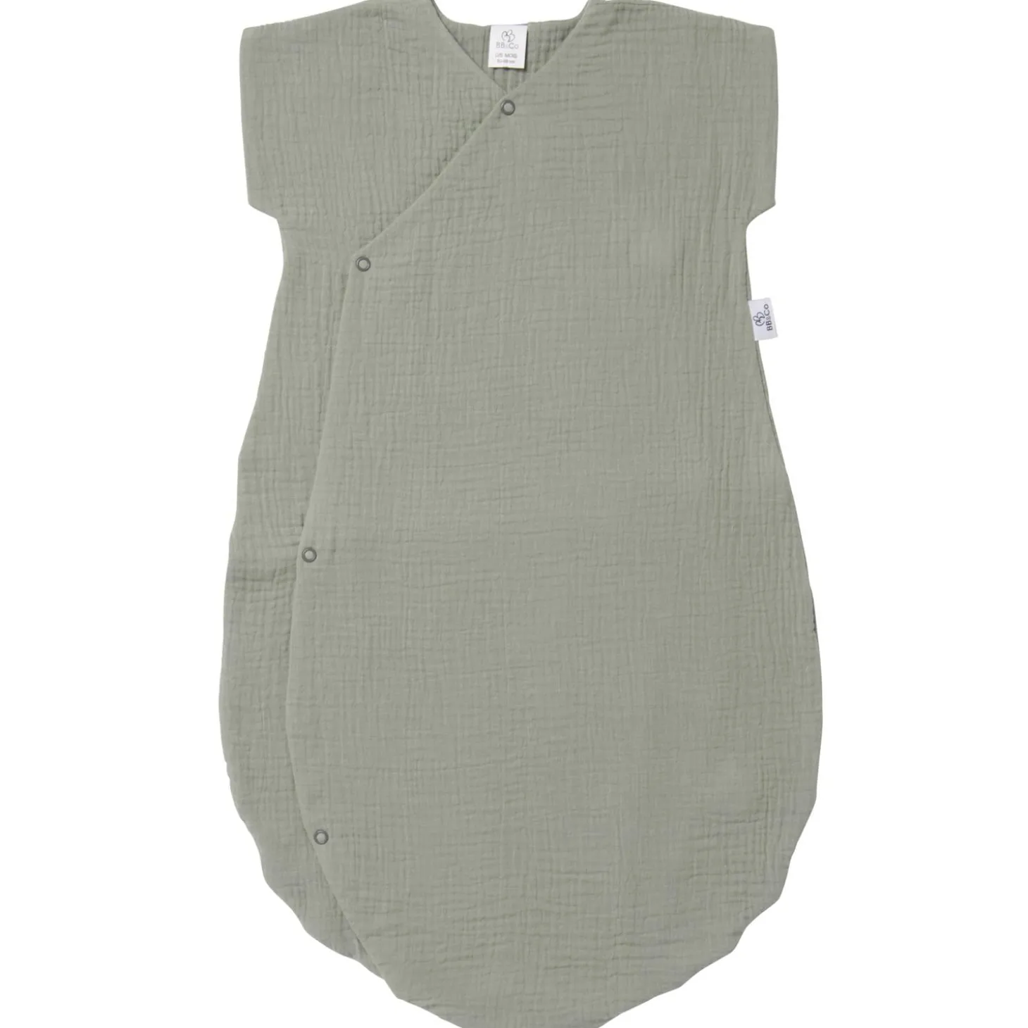BB&Co Gigoteuse d'été en gaze forme kimono Mix&Match Vert De Gris 18-36 mois