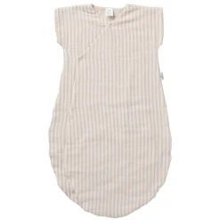 BB&Co                    Gigoteuse d’été en gaze rayé    Soft Stripes Écru/ Galet