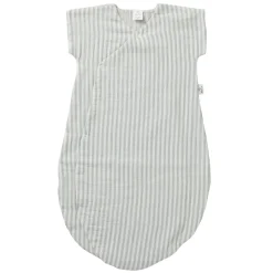 BB&Co                    Gigoteuse d’été en gaze rayé    Soft Stripes Écru/ Vert De Gris