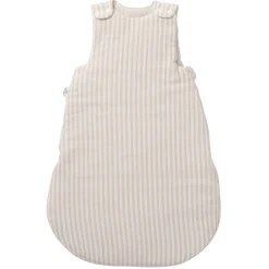 BB&Co                    Gigoteuse ouatinée en gaze rayé    Soft Stripes Écru/ Galet