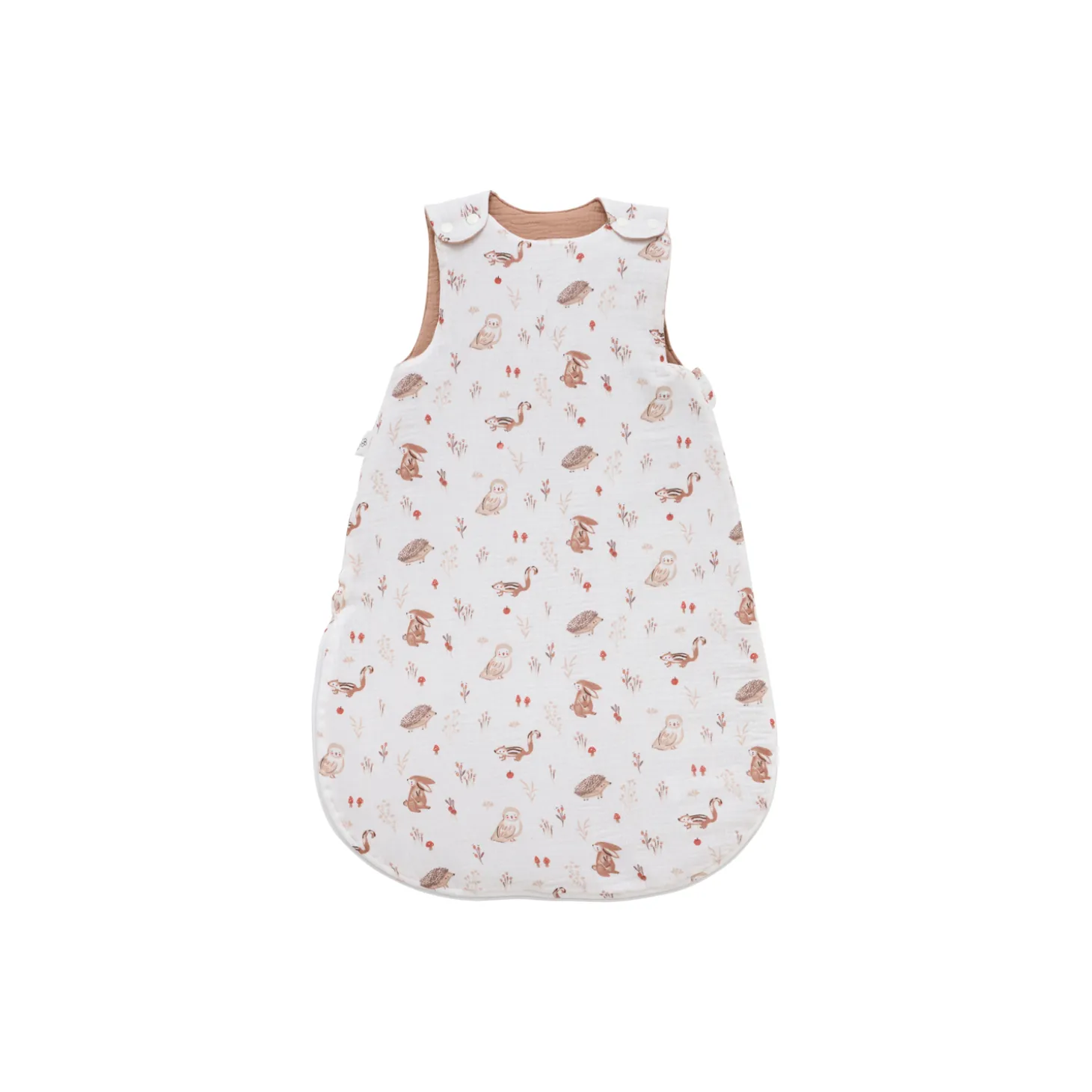 BB&Co Gigoteuse ouatinée gaze de coton Cosy Forest Blanc/ Mocha