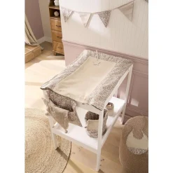 BB&Co Housse de matelas à langer Afternoon Tea Liberty/ Biscuit 60x80 cm