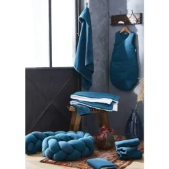 BB&Co Housse de matelas à langer bambou & gaze Mix & Match Vert Paon 60x80 cm