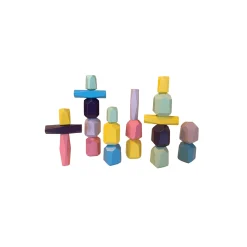 BB&Co                    Jeu Pierres d’équilibre Montessori en bois    Multicolore