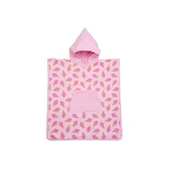 BB&Co                    Poncho à capuche bambou & gaze glace    Blush/ Rose            3-5 ans