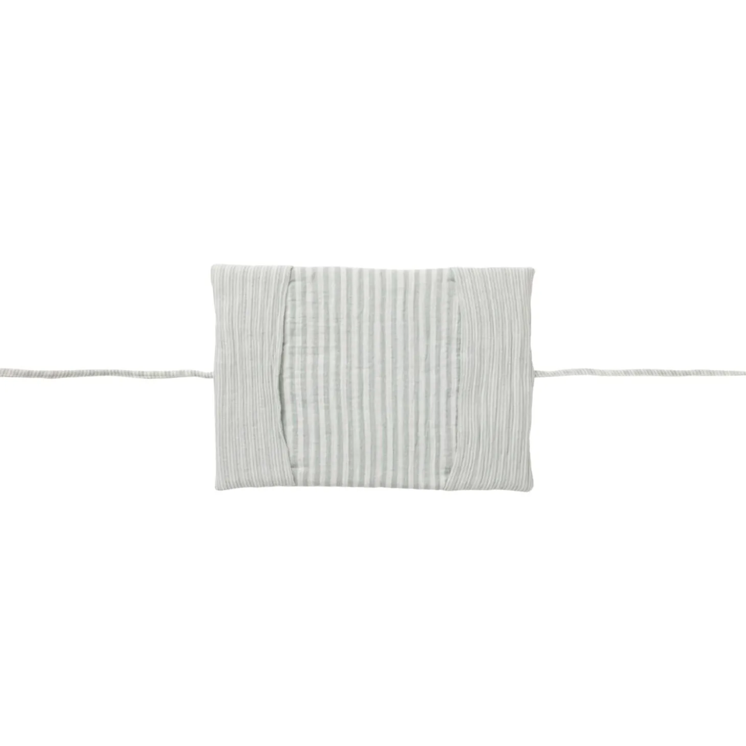 BB&Co Protège carnet de santé rayé Soft Stripes Écru/ Vert De Gris