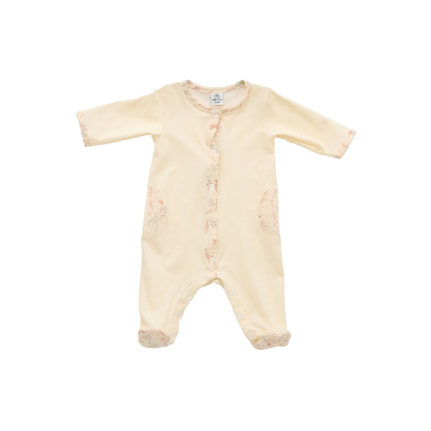 BB&Co Pyjama Dorsbien coton en interlock Jardin enchanté Ivoire