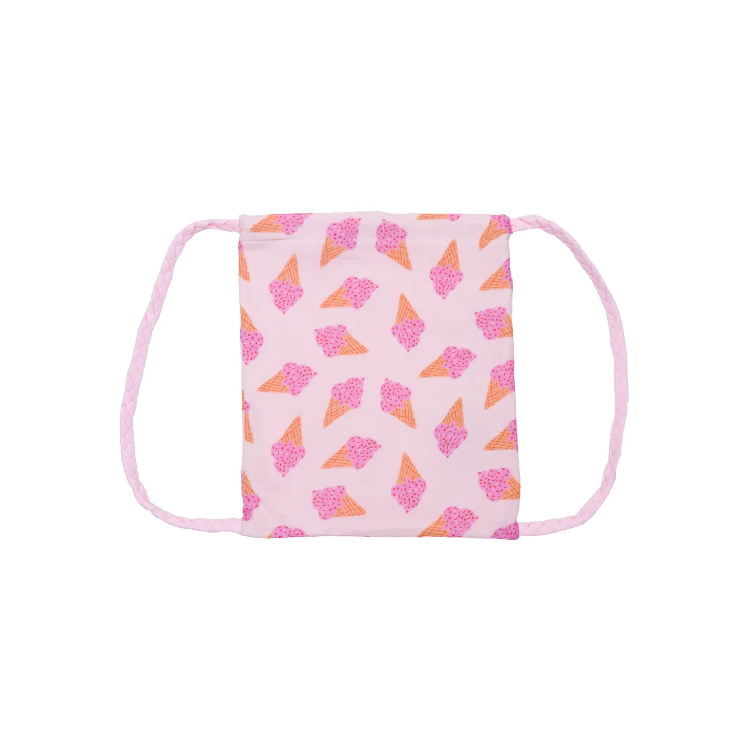 BB&Co Sac à dos gaze bretelles tressées glace Blush/ Rose