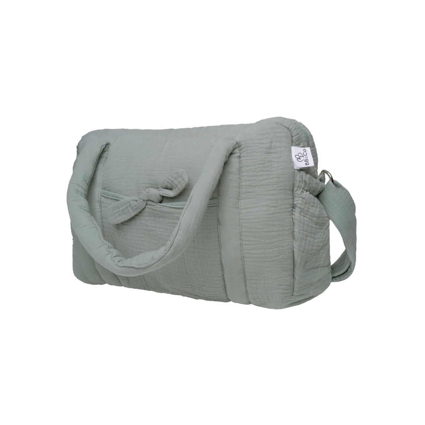 BB&Co Sac à langer en gaze de coton Vert De Gris
