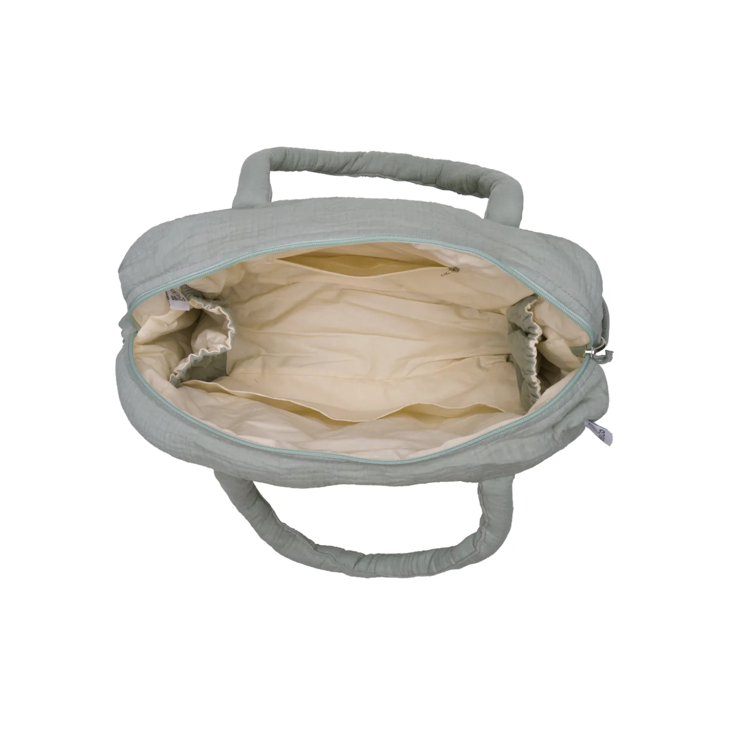 BB&Co Sac à langer en gaze de coton Vert De Gris