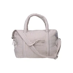 BB&Co Sac à langer en gaze de coton rayé Galet