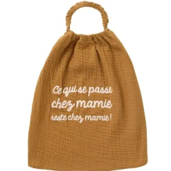 BB&Co                    Serviette élastiquée chez mamie double gaze    Havane