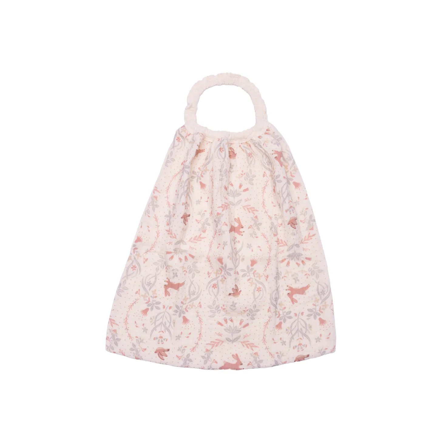BB&Co Serviette élastiquée gaze jardin enchanté Ivoire