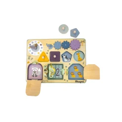 BB&Co Tableau d’éveil en bois Montessori Multicolore
