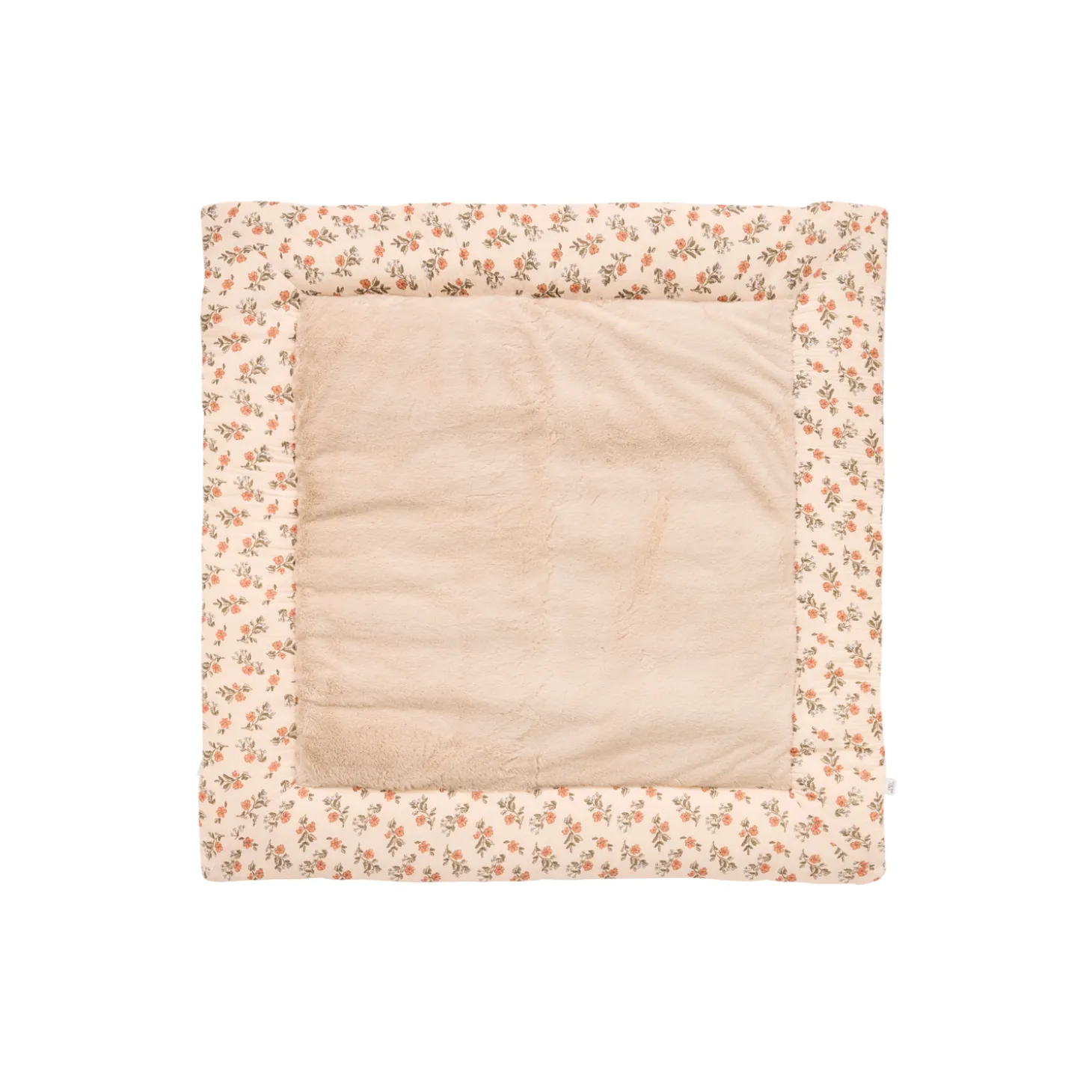 BB&Co Tapis de jeu /fond de parc Secret cottage Fleurs/ Beige 100x100 cm