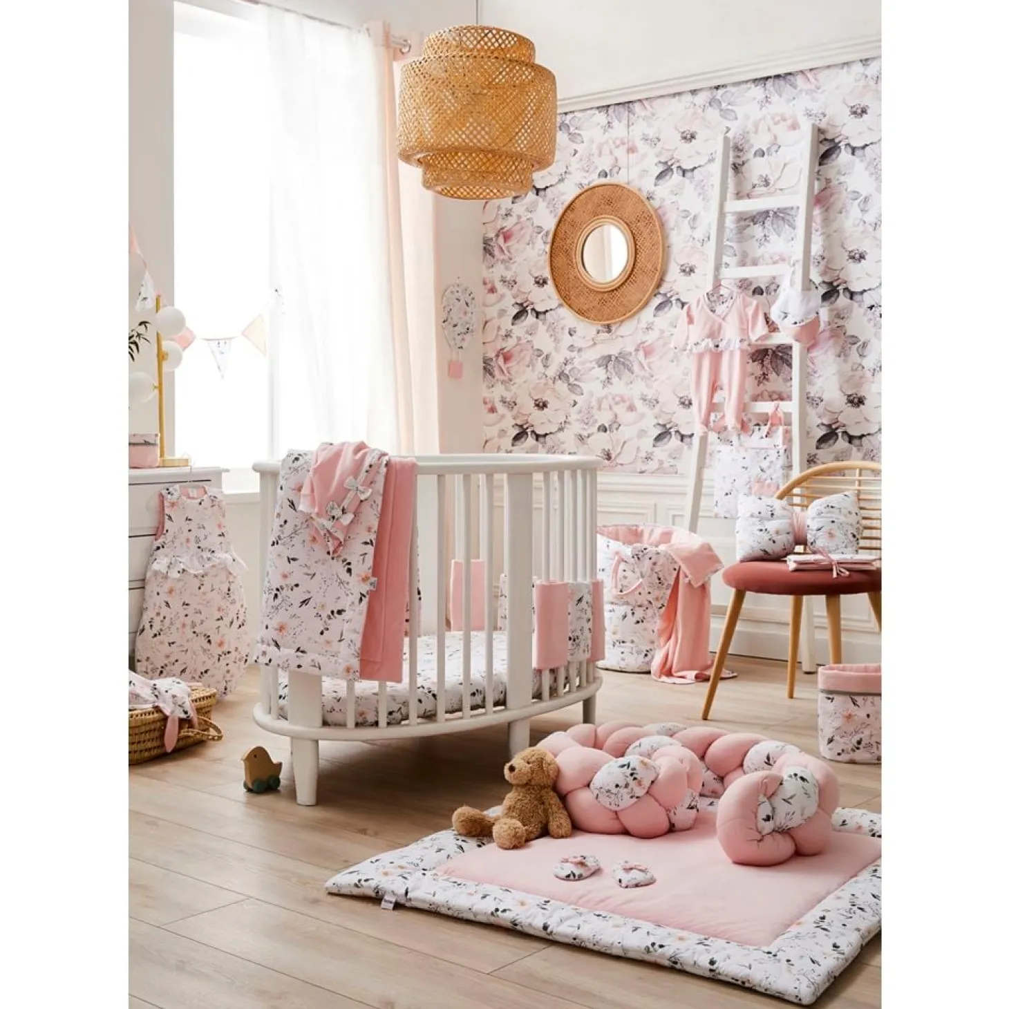 BB&Co Tapis de jeu réversible/fond de parc Sweet Garden 100x100 cm