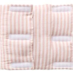 BB&Co                    Tour de lit modulable rayé Soft Stripes    Vieux Rose
