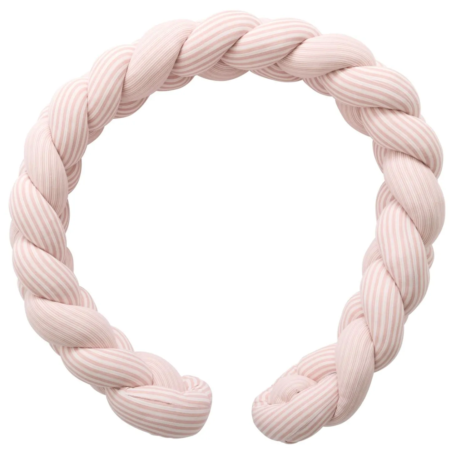 BB&Co Tresse déco ouatinée rayé Soft Stripes Vieux Rose 200 cm