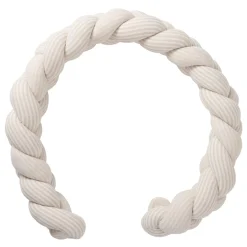BB&Co Tresse décorative ouatinée rayé Soft Stripes Ecru/ Galet 200 cm