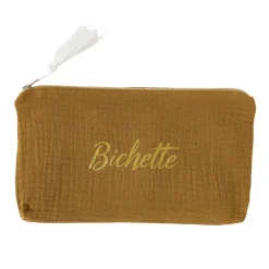 BB&Co                    Trousse zippée Bichette    Havane