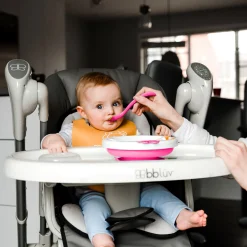 BBlüv Assiette chauffante pour bébé Rose