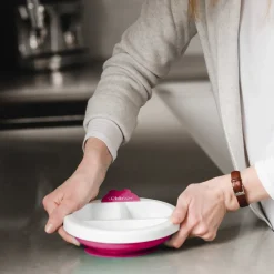 BBlüv Assiette chauffante pour bébé Rose