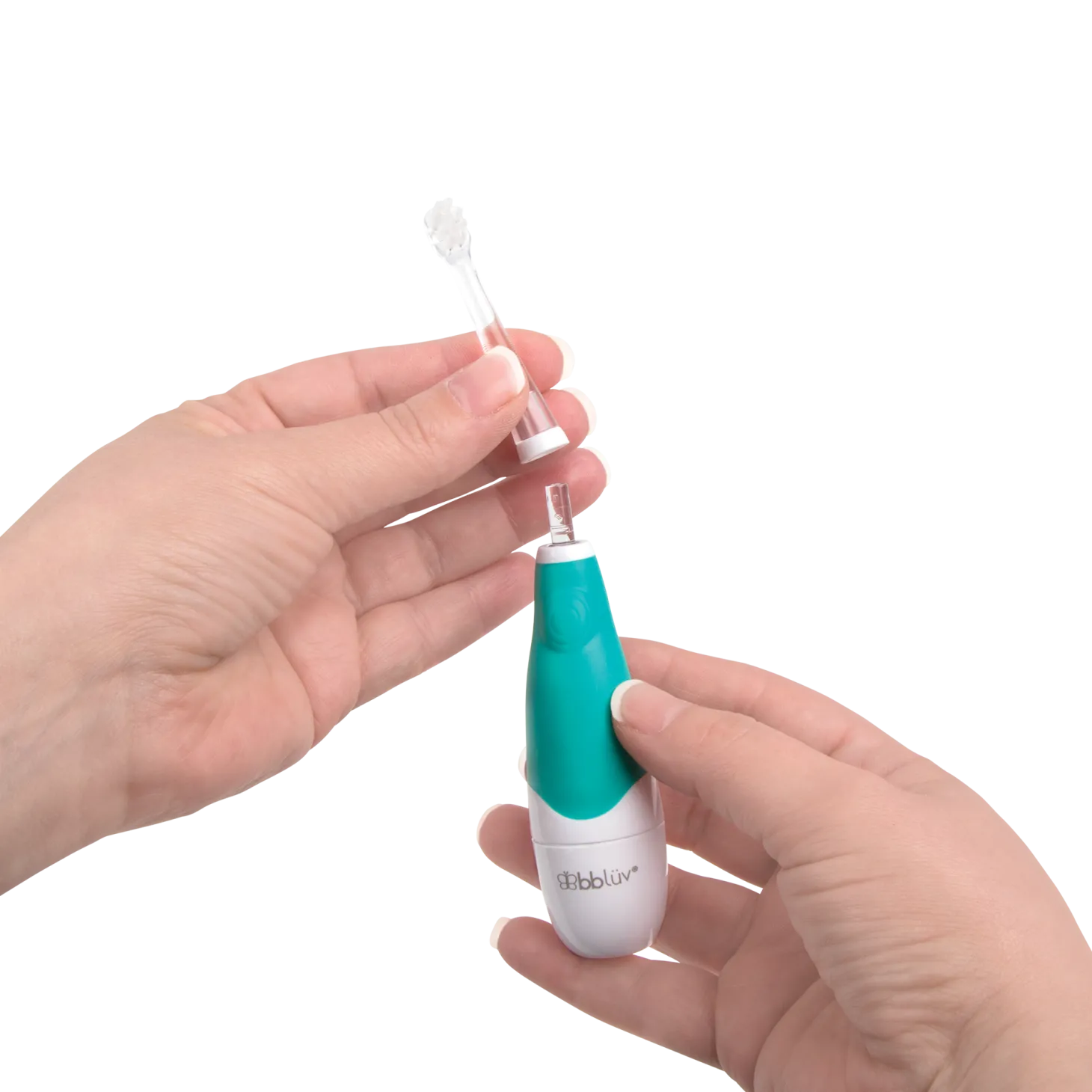 BBlüv Brosse à dents Sonique 2 étapes Sönik White / Aqua