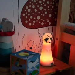 BBlüv Lampe de poche et veilleuse raton laveur White