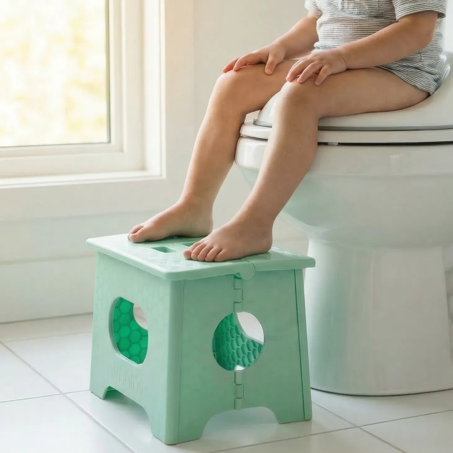 BBlüv Marchepied Step pliable avec steplock Menthe 0 mois