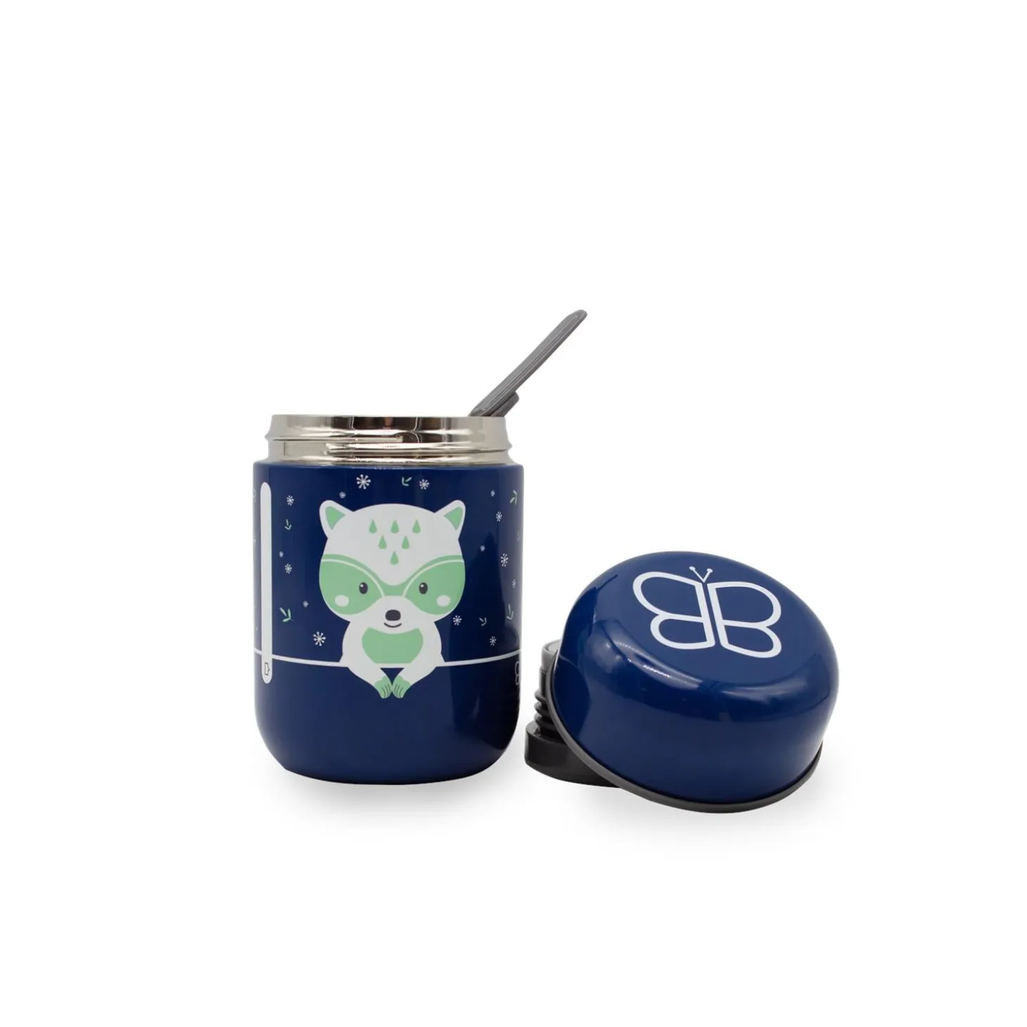 BBlüv Pot repas isotherme avec cuillère Navy