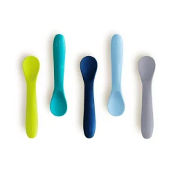 BBlüv                    Set de 5 cuillères en silicone    Bleu