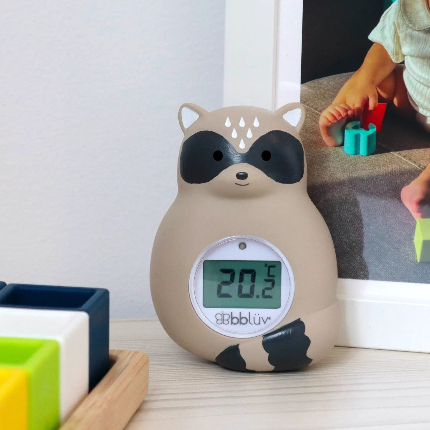 BBlüv Thermomètre de bain Rakü Grey