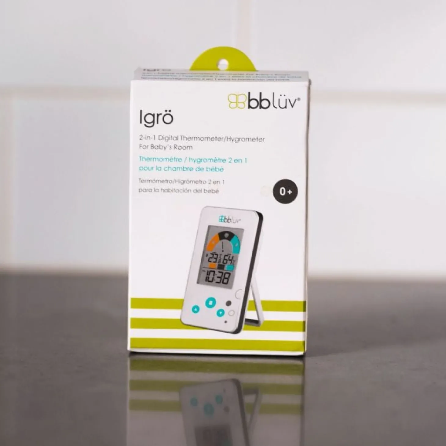 BBlüv Thermomètre 2 en 1 Igrö White