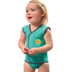 BBlüv Wraäp Combinaison en néoprène pour bébé Aqua 0-6 mois