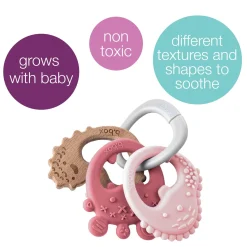 B.Box For Kids Anneau de dentition trio Blush