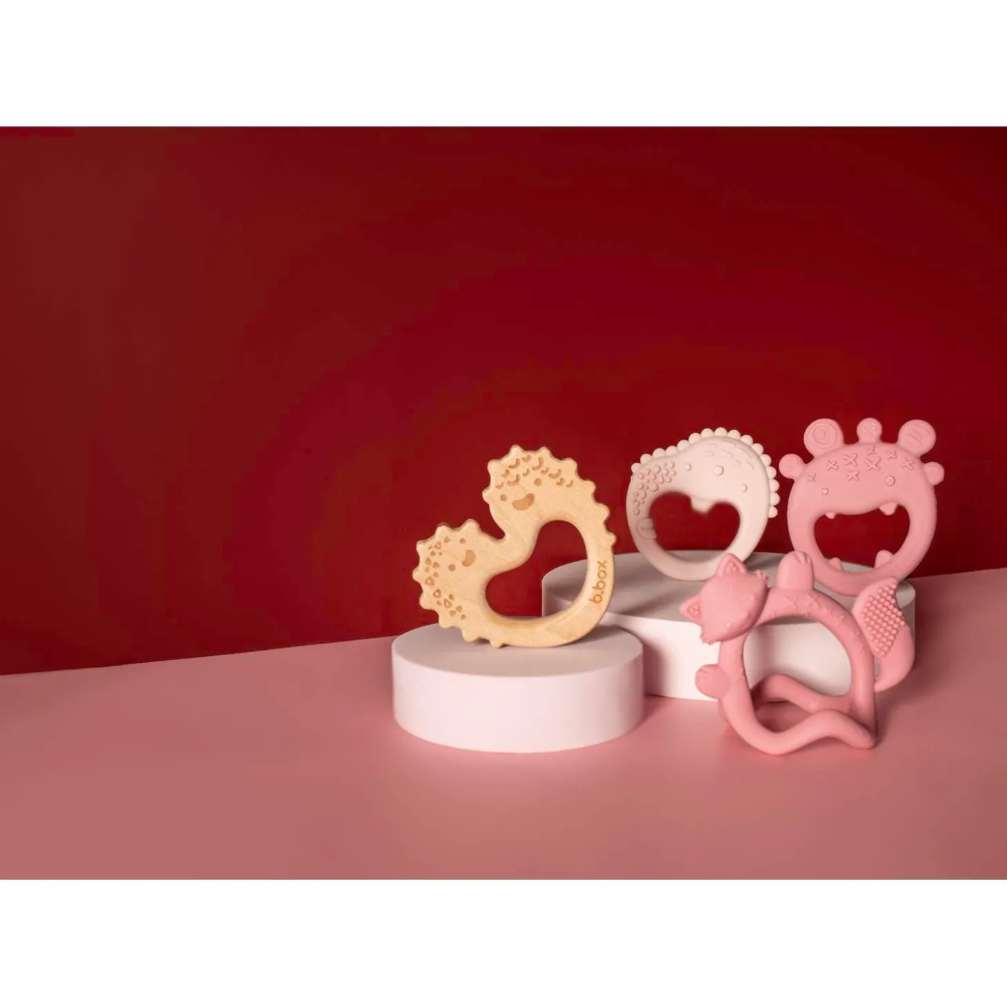B.Box For Kids Anneau de dentition trio Blush