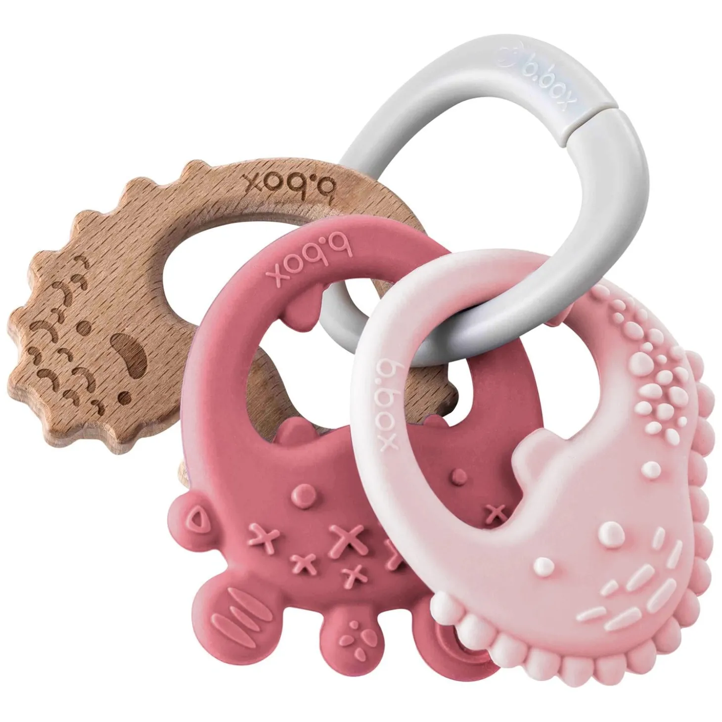 B.Box For Kids Anneau de dentition trio Blush