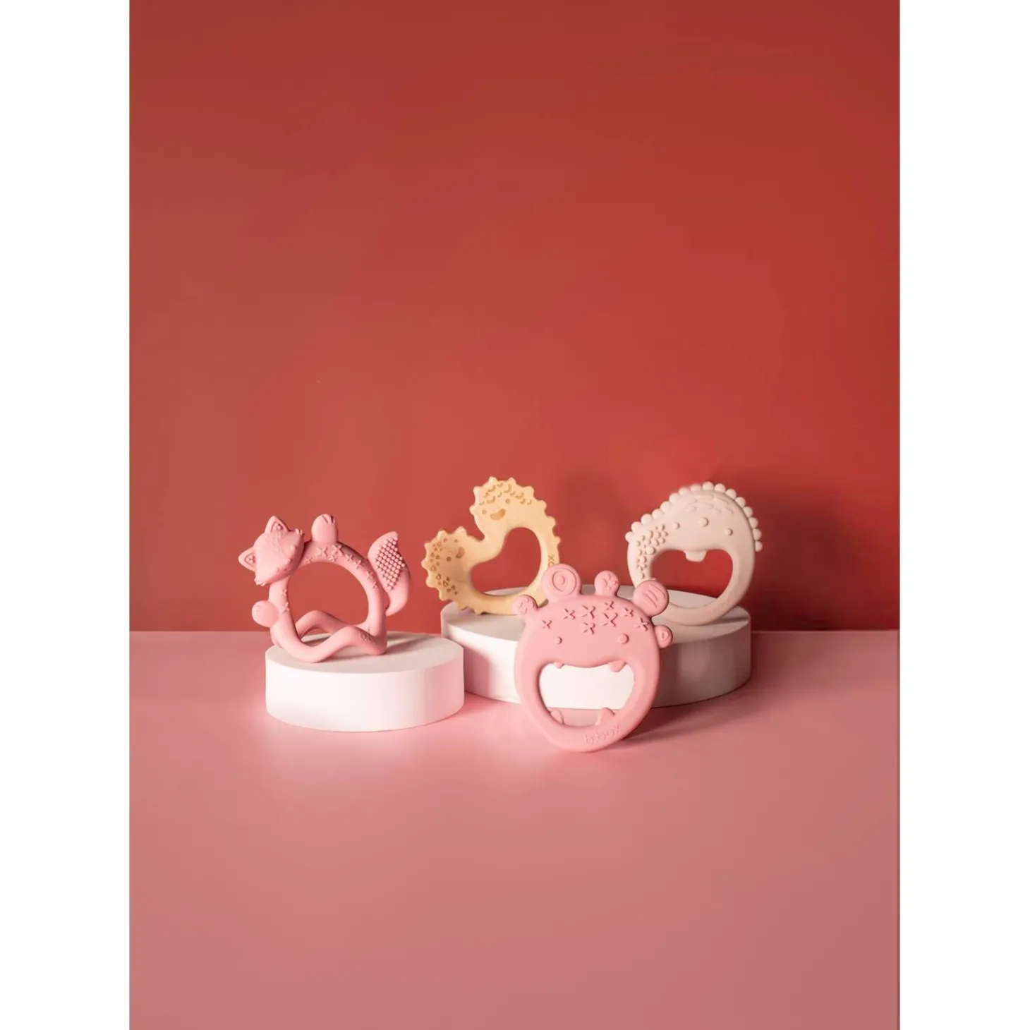 B.Box For Kids Anneau de dentition trio Blush