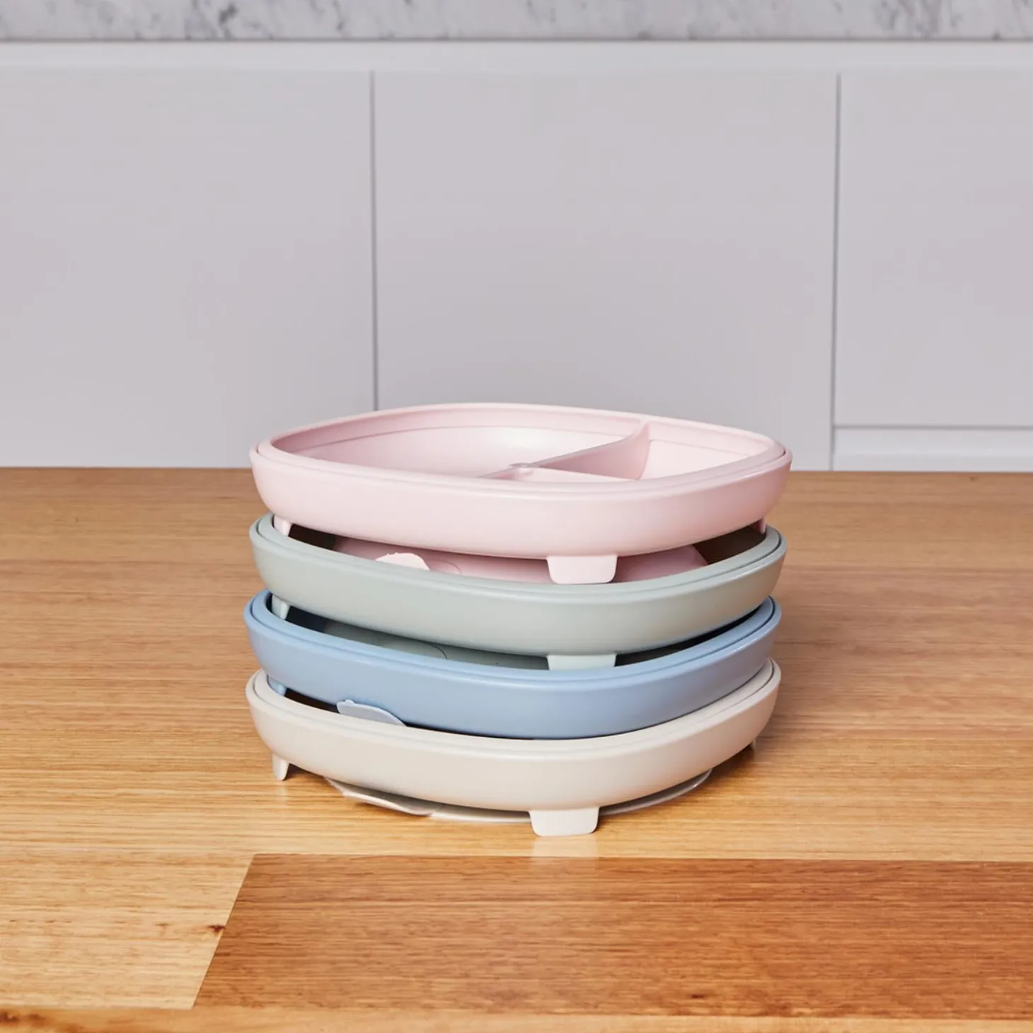 B.Box For Kids Assiette compartimentée 2 en 1 Ocean