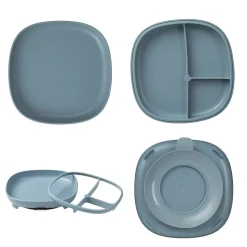 B.Box For Kids Assiette compartimentée 2 en 1 Ocean