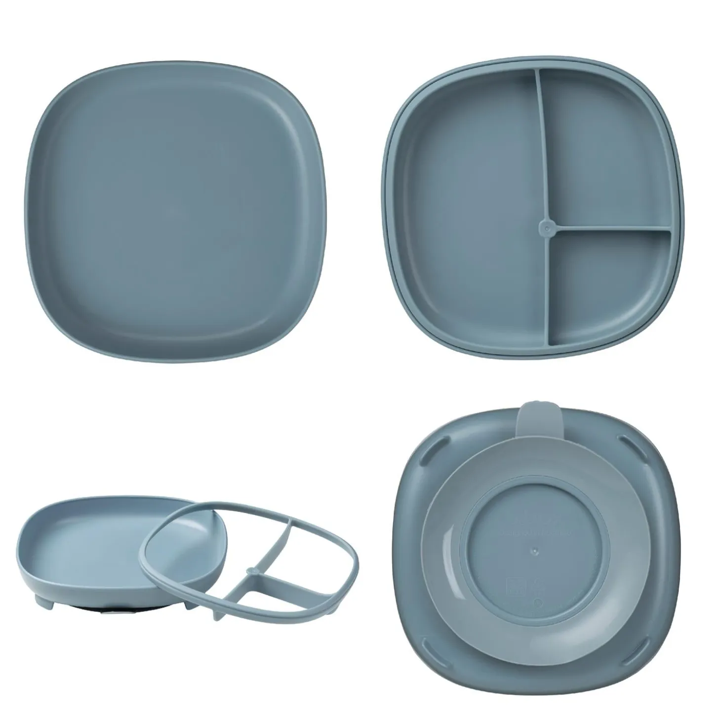B.Box For Kids Assiette compartimentée 2 en 1 Ocean