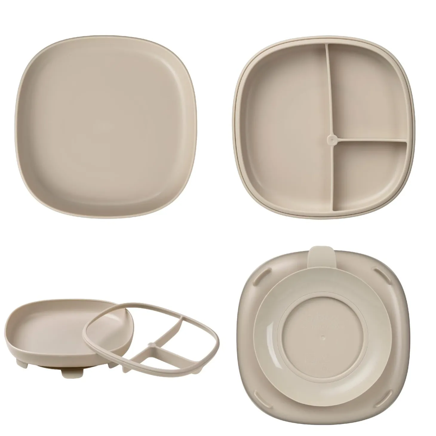 B.Box For Kids Assiette compartimentée 2 en 1 Latte