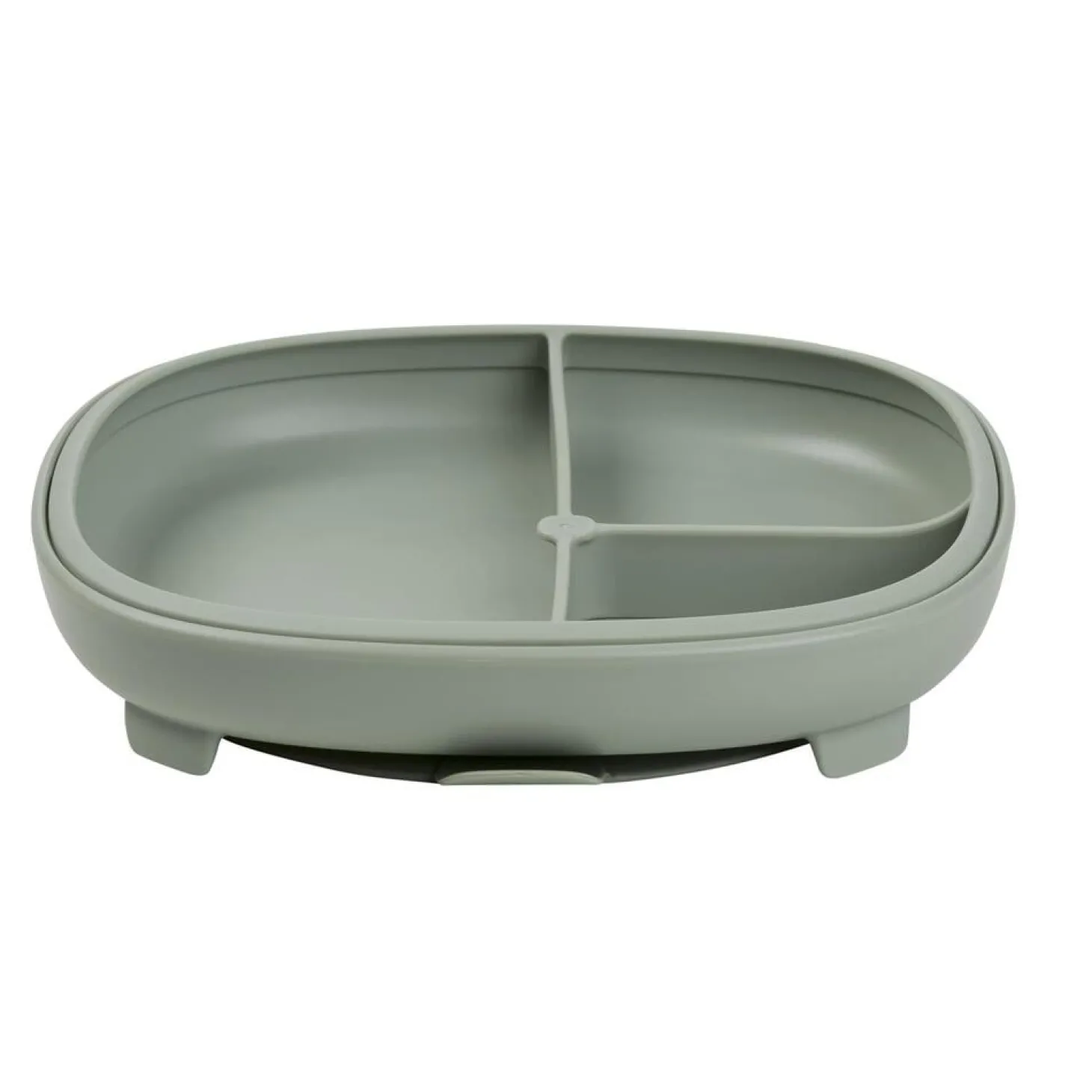 B.Box For Kids Assiette compartimentée 2 en 1 Sage