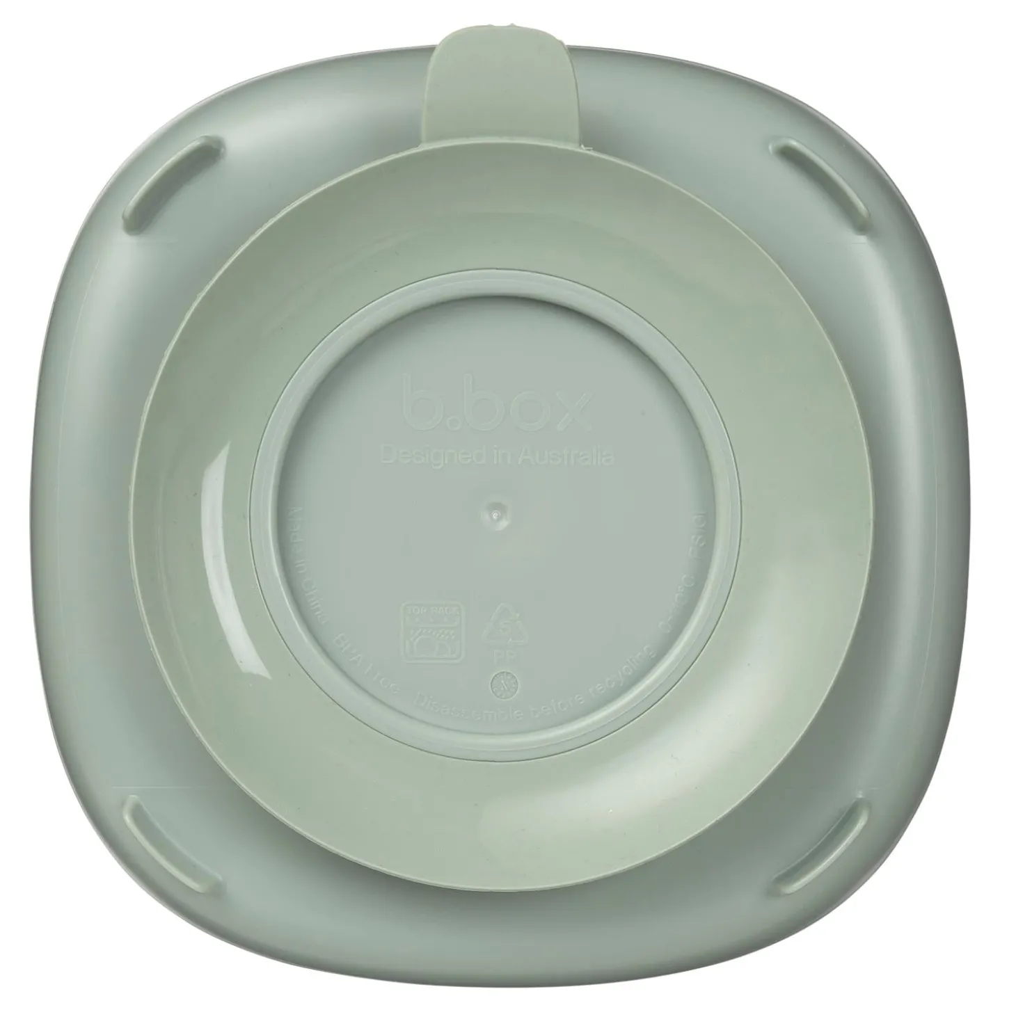 B.Box For Kids Assiette compartimentée 2 en 1 Sage