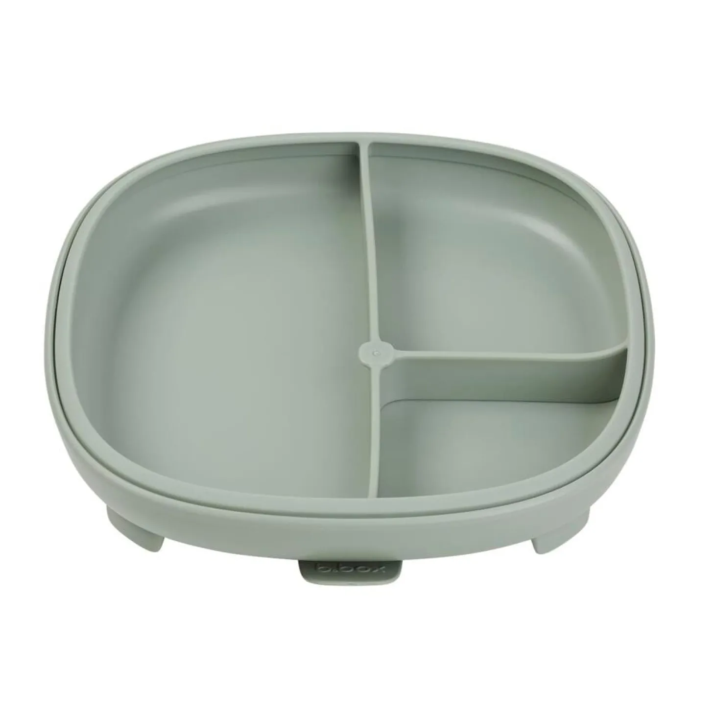 B.Box For Kids Assiette compartimentée 2 en 1 Sage