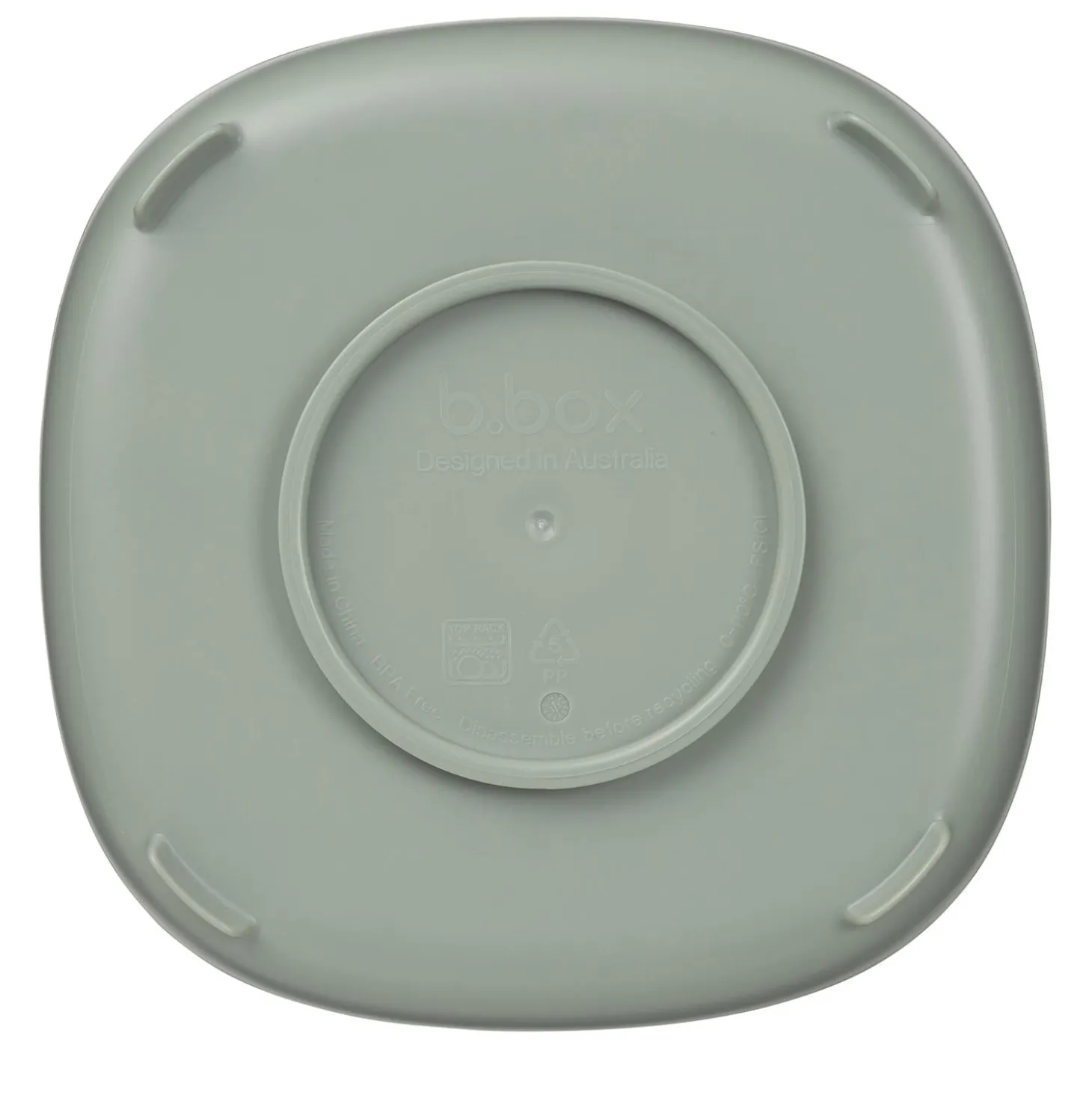 B.Box For Kids Assiette compartimentée 2 en 1 Sage