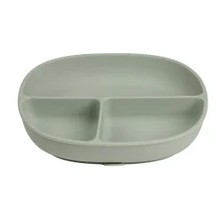 B.Box For Kids Assiette ventousée et couvercle en silicone Sage