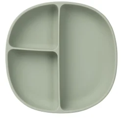 B.Box For Kids Assiette ventousée et couvercle en silicone Sage